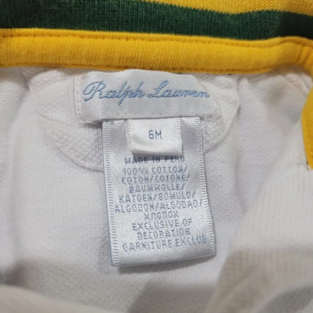 Ralph Lauren Baby Romper Size 6 Months Rugby‎ Polo Preppy Old Money